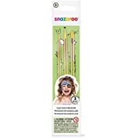 Snazaroo pinceles para pintura facial- color verde- Set de 3 (Colart 40500)